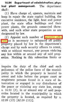 1967 WI State Statute showing arrest powers