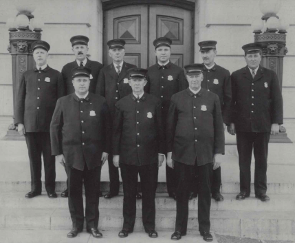 Capitol Police Officers from 1913 in front of the Capitol